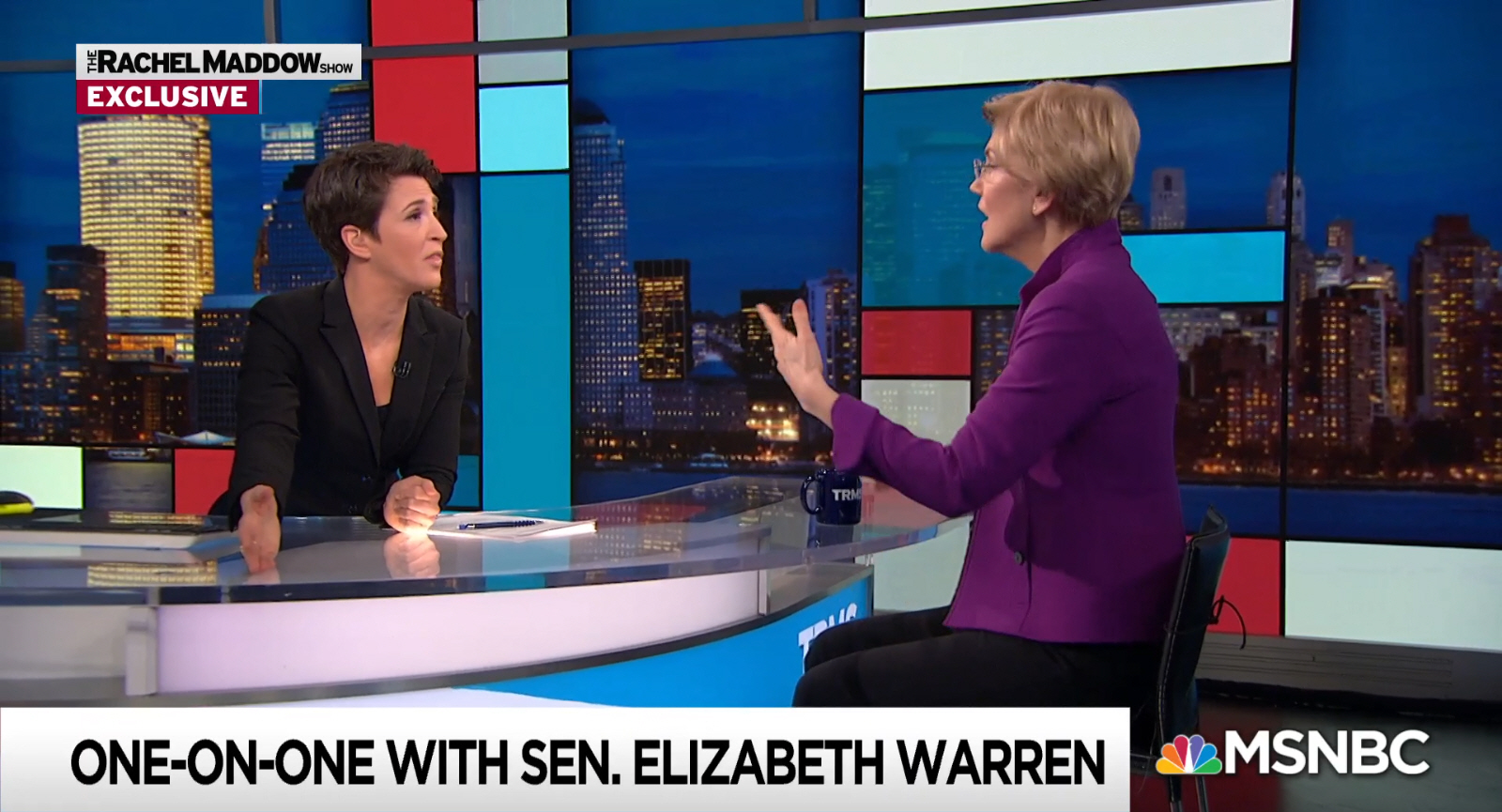 Rachel Maddow and Elizabeth Warren: "The Rachel Maddow Show"